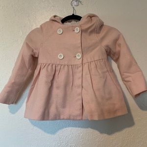 Cherokee Girls Pink Nice Coat with Bunny Ears Hood